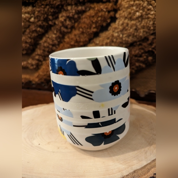 Starbucks Cherry Blossom Sakura Ceramic Floral Striped Coffee Mug 12Oz Spring - Picture 5 of 6